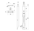 Zástrč dveřní 160 mm žlutý zinek