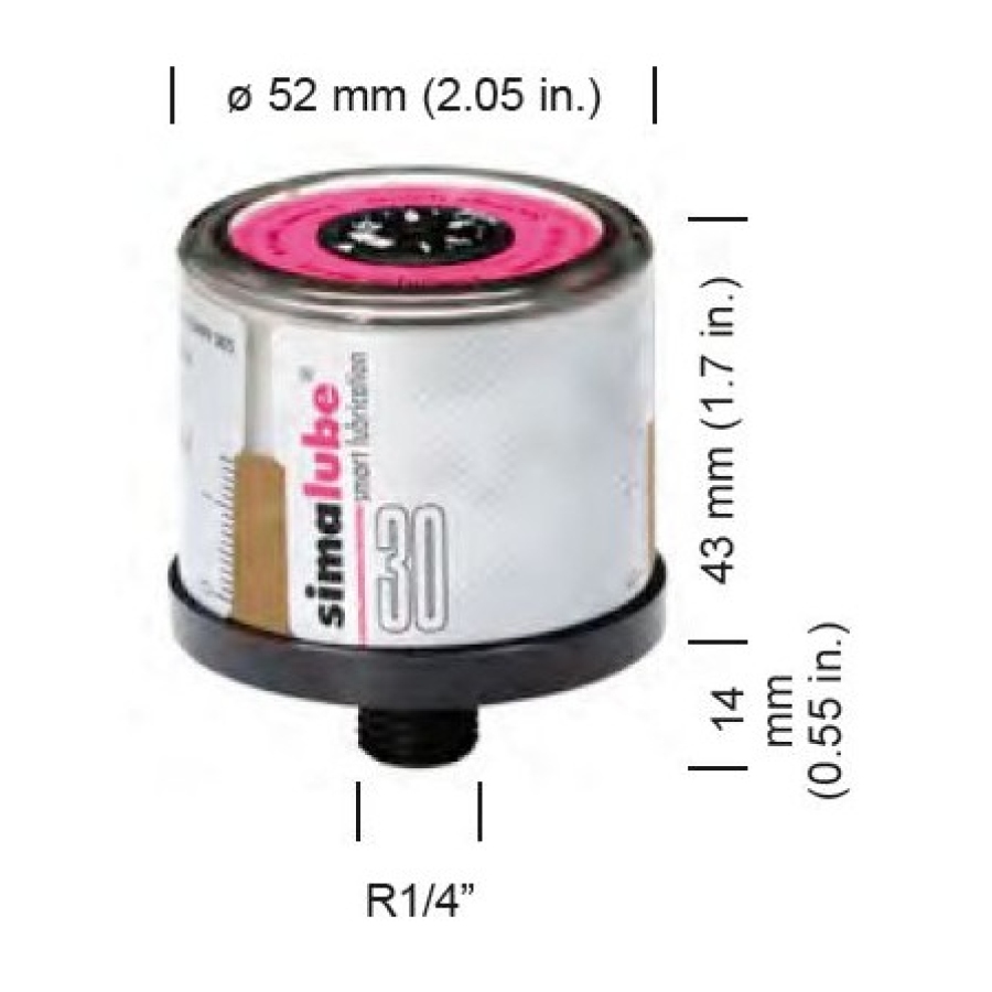 Automatická maznice Simalube SL01-30 - univerzální tuk
