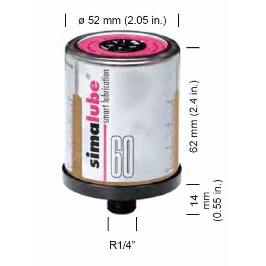 Automatická maznice Simalube SL06-60 - tekuté mazivo