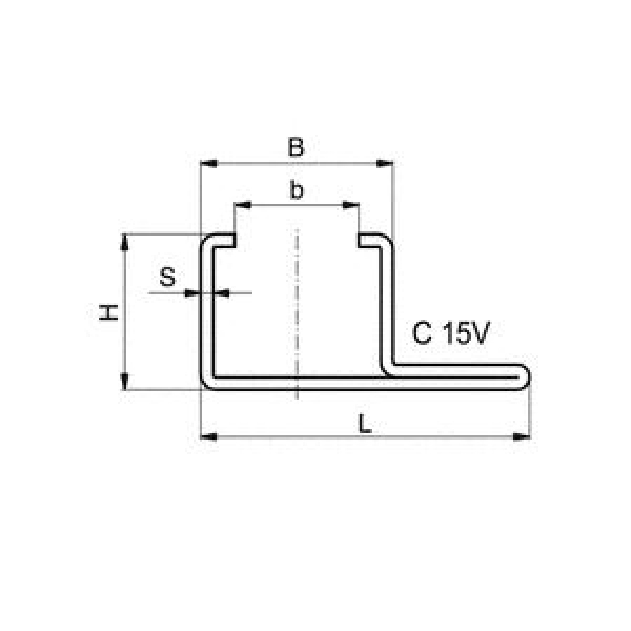 C-profil 31x25x20x2 mm pozink