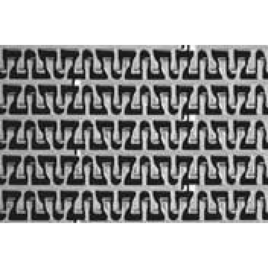 Pás Series 1100 Flush Grid Friction Top PP modrý, L=10 m š=114 mm