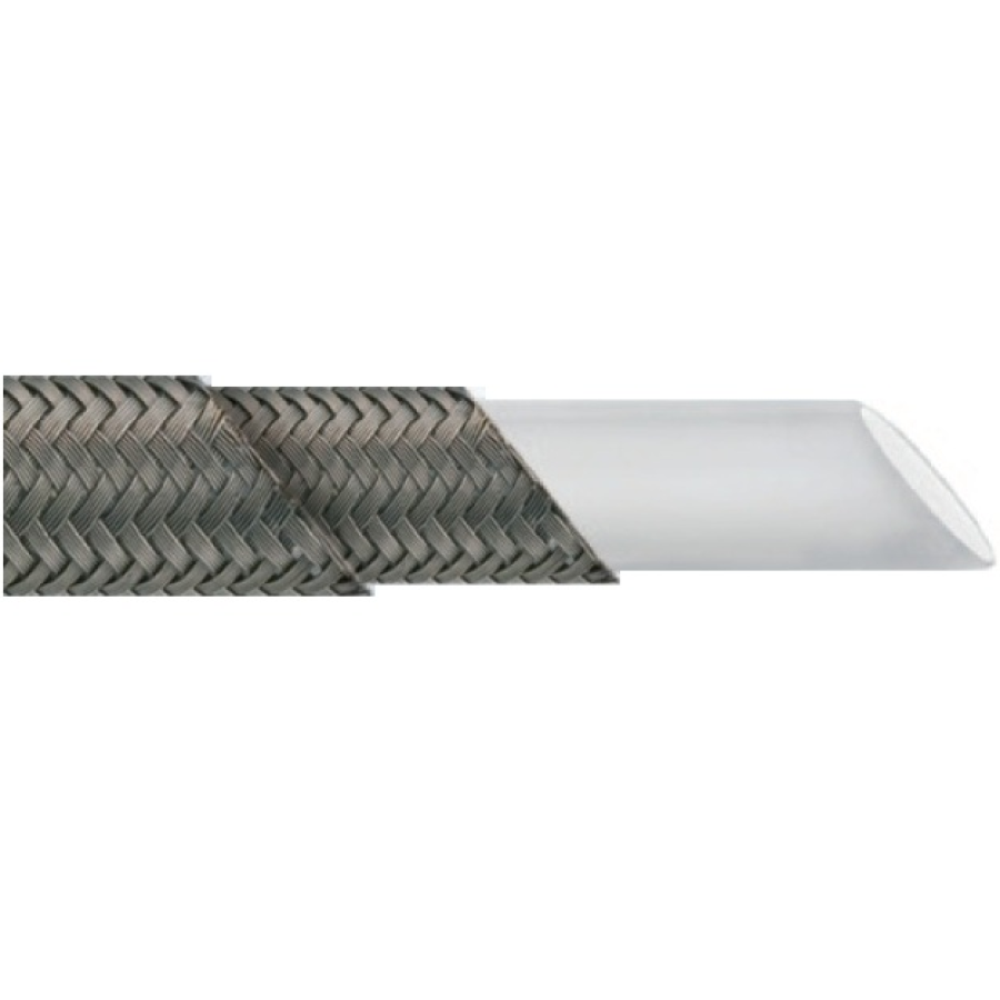 CHEMITEC PTFE 2X 8/12 - Teflonová hadice s dvěma nerezovými oplety -70°C až +260°C