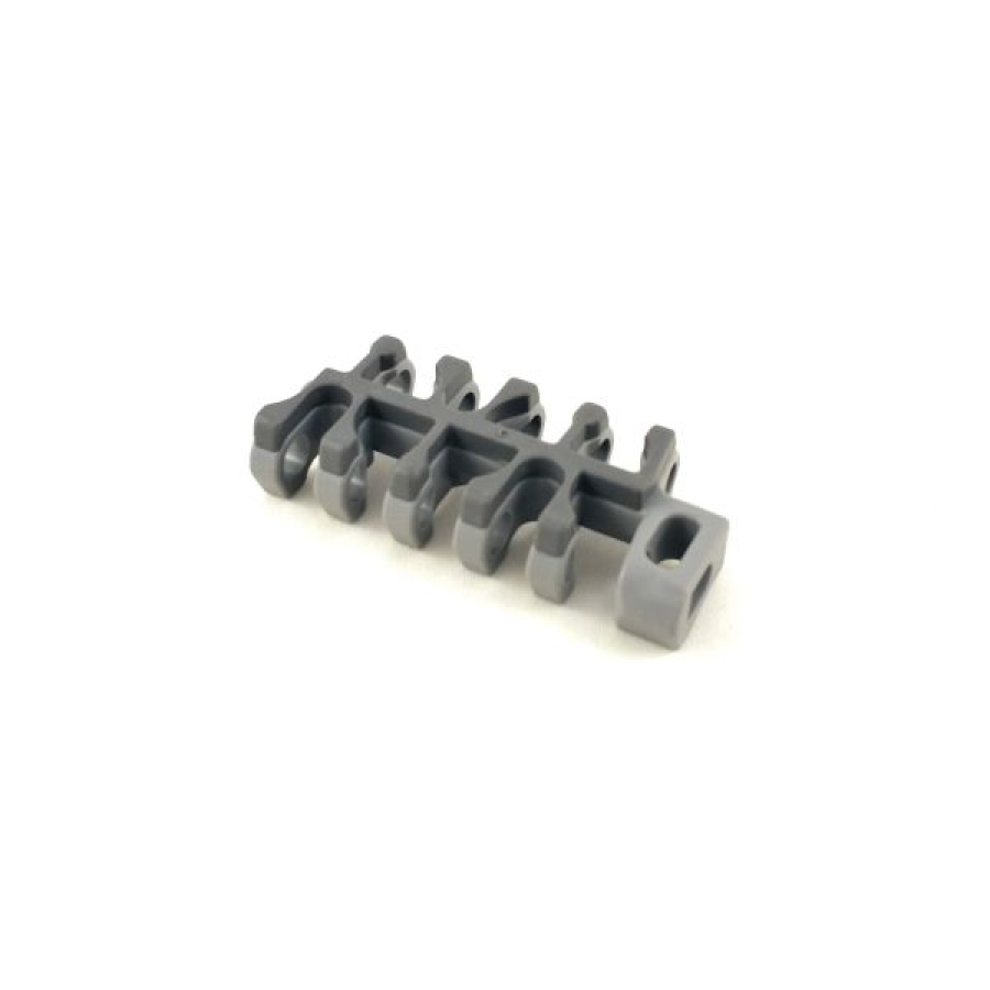 Článek krajní Series 1100 Flush Edge Flush Grid, š=51 mm, pogum, PP, šedý