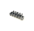 Článek krajní Series 1100 Flush Edge Flush Grid, š=51 mm, pogum, PP, šedý