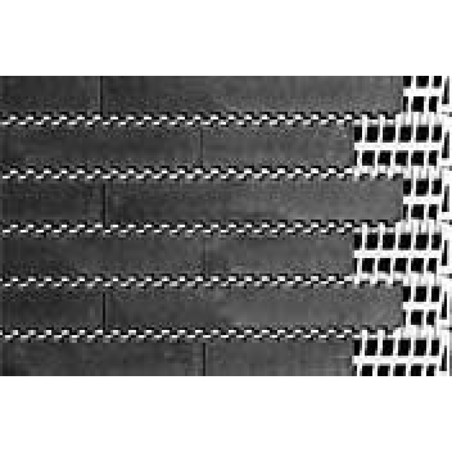 Článek S900 Flat Friction Top polypropylen bílý, pogumovaný