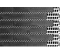Článek S900 Flat Friction Top polypropylen bílý, pogumovaný