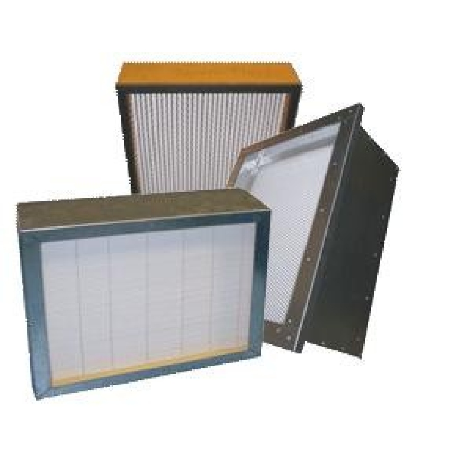 Filtr HEPA 1525x915x69 H14, rám AL, těsnění a mřížky vstup/výstup