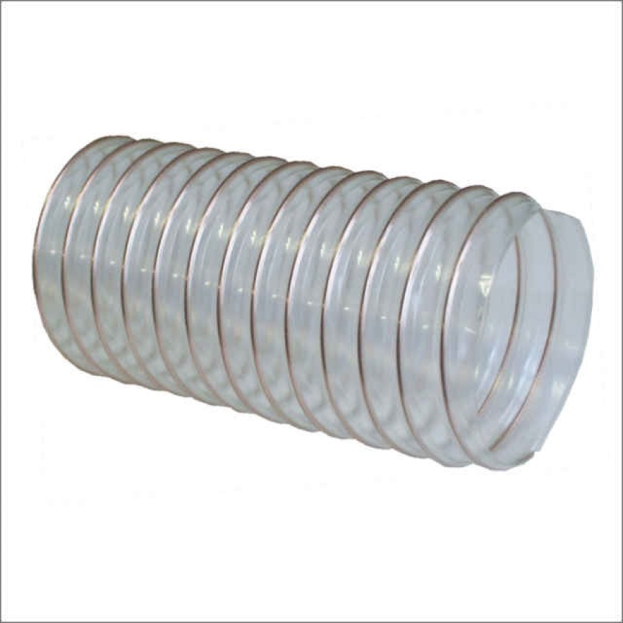 FLEXADUR PU-1N AE O 120 - Hadice dle FDA na odsávání abraz. mater. odolná vlhkosti, -40/+100°C