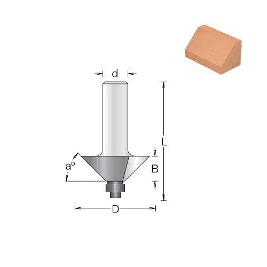 Fréza stopková 12.7x45° - 1180015