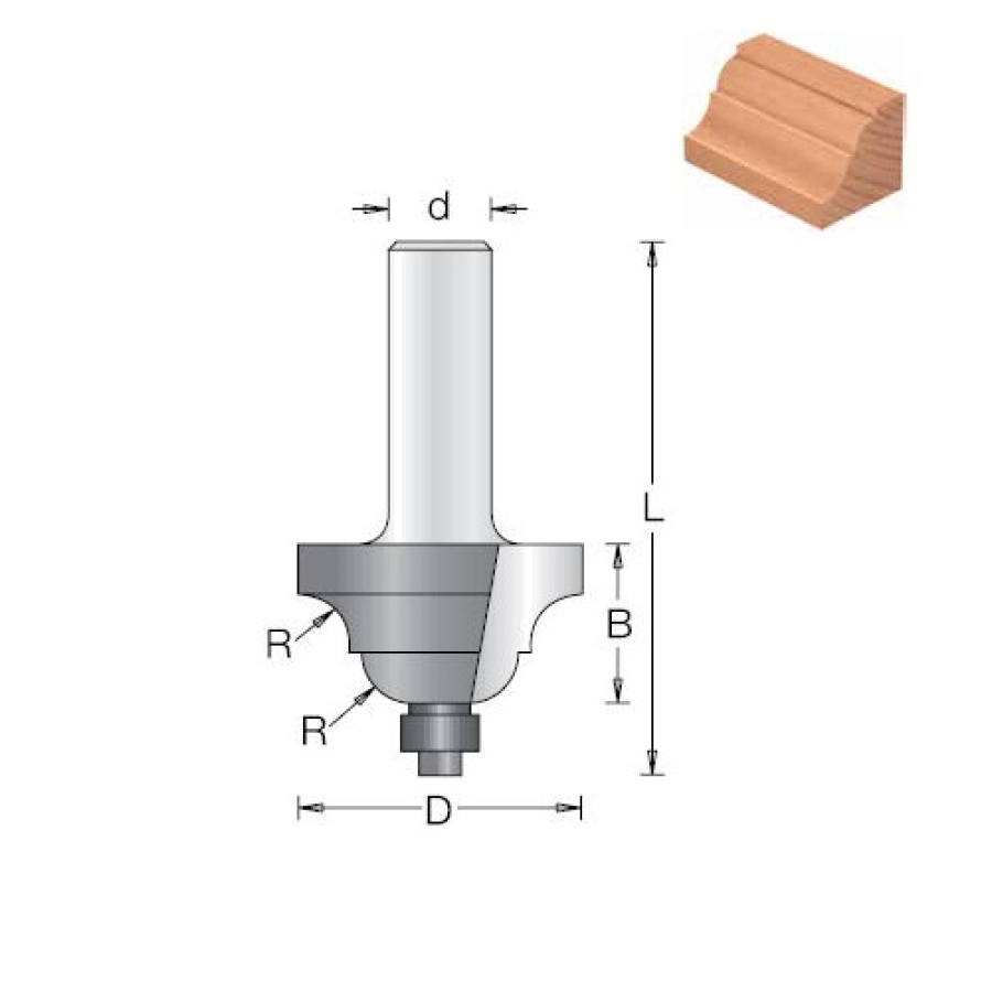 Fréza stopková 35x20 - 1340045