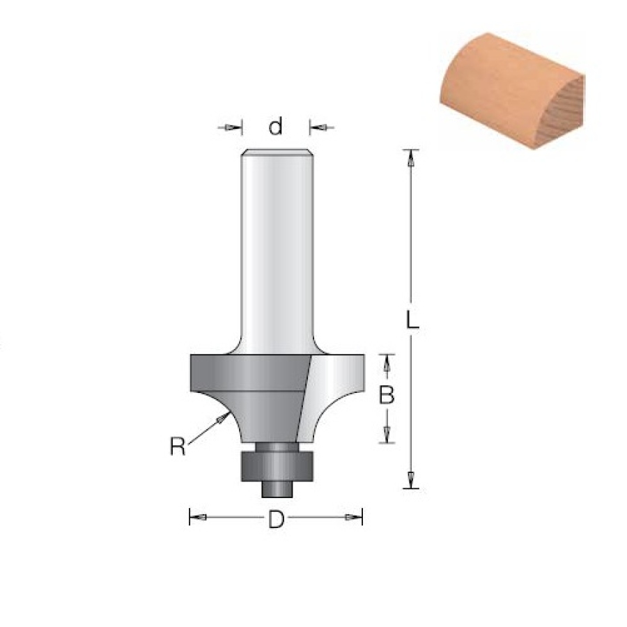 Fréza stopková R4 D=20.7 - 1090055