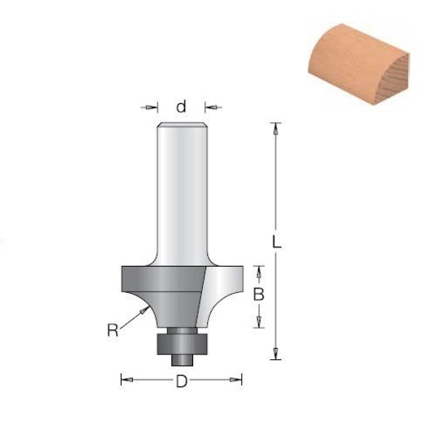 Fréza stopková R8 D=28.7 - 1099135