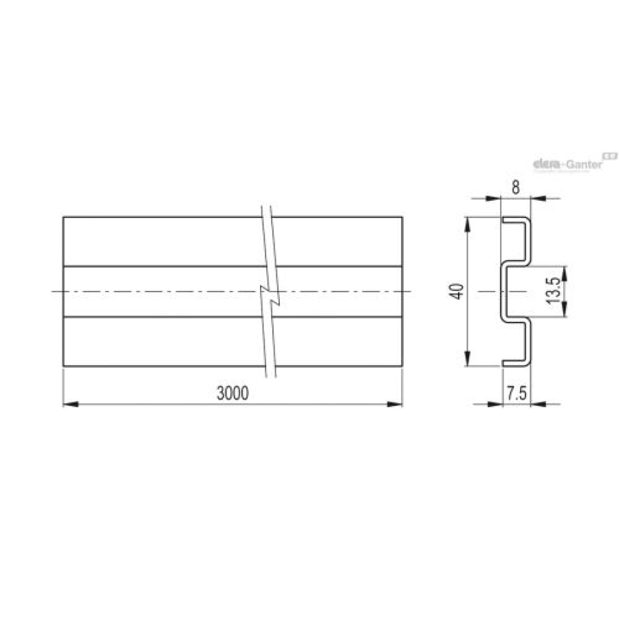 Profil PRA-GLB-40-3000