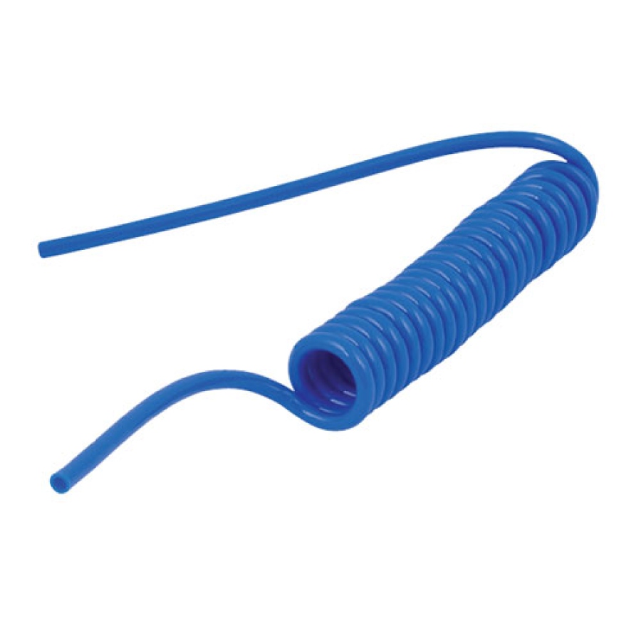 Hadice spirálová PU 6/4 mm 4m modrá