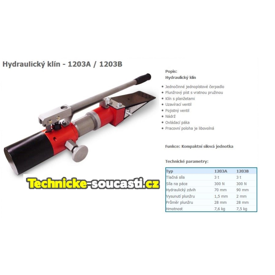 Hydraulický klín HK90 1203B