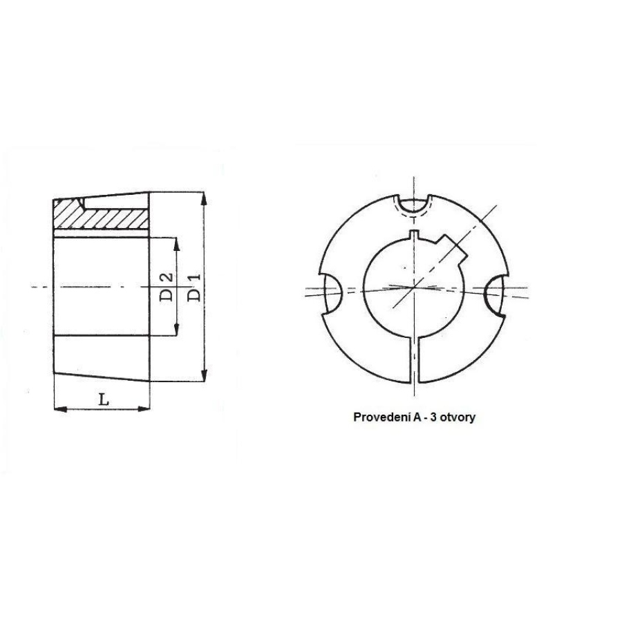 Pouzdro upínací TB 1008-20 Taper bush