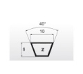 Klínový řemen 10x1515 Li - 1540 Lw Z59 1/2 Oleostatic