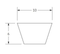Klínový řemen 10x1525 Li - 1540 Lw Z60
