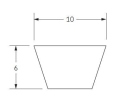 Klínový řemen 10x580 Li - 602 Lw ZX23 Profi