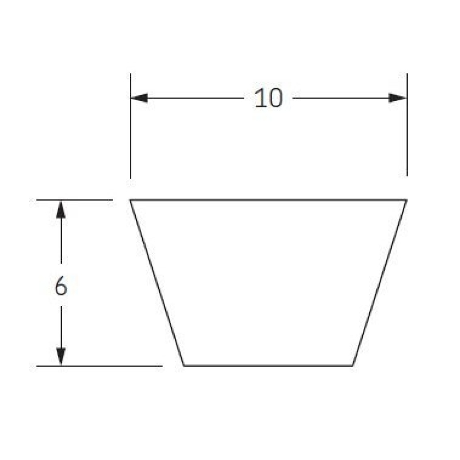 Klínový řemen 10x590 Li - 615 Lw Z23 1/4 Oleostatic