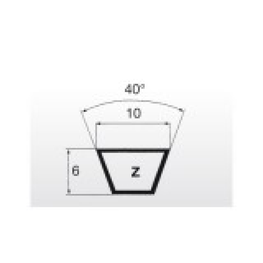 Klínový řemen 10x660 Li - 685 Lw Z26 Oleostatic