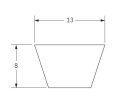 Klínový řemen 13x1475 Li - 1505 Lw A58 ContiTech