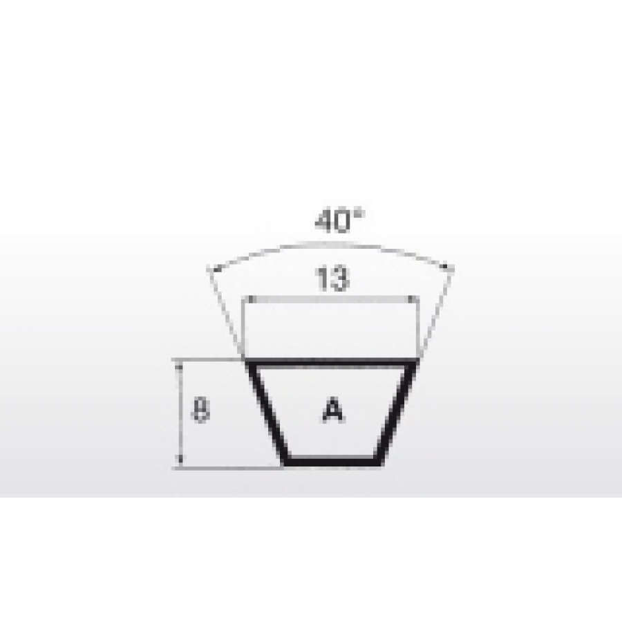 Klínový řemen 13x2438 Li - 2471 Lw A96 Oleostatic
