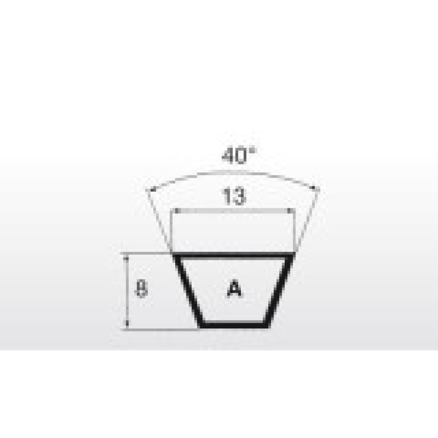 Klínový řemen 13x2591 Li - 2624 Lw A102 Oleostatic