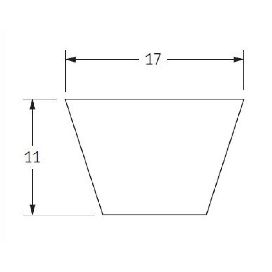 Klínový řemen 17x1250 Li - 1290 Lw BX49 PIX