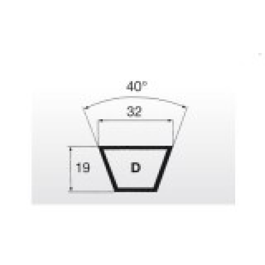 Klínový řemen 32x5182 Li - 5258 Lw Oleostatic D204