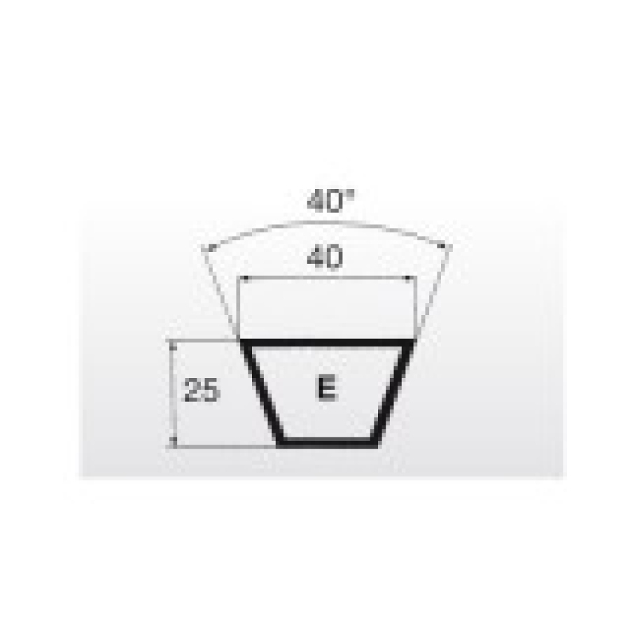 Klínový řemen 40x12605Lw/12500Li E492 Oleostatic