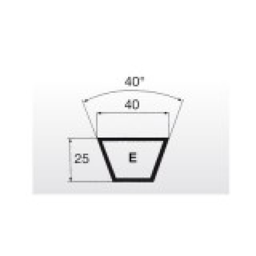 Klínový řemen 40x6505Lw/6400Li E255 Oleostatic