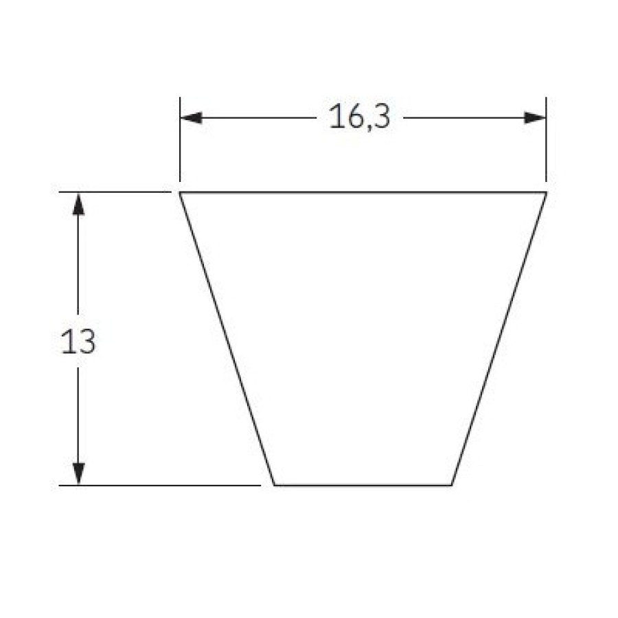 Klínový řemen HBX/2x2200 Lw/2159 Li HBX85