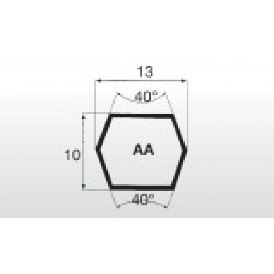 Klínový řemen oboustranný 13x1330 Lw - 1350 Le AA51 Esaflex