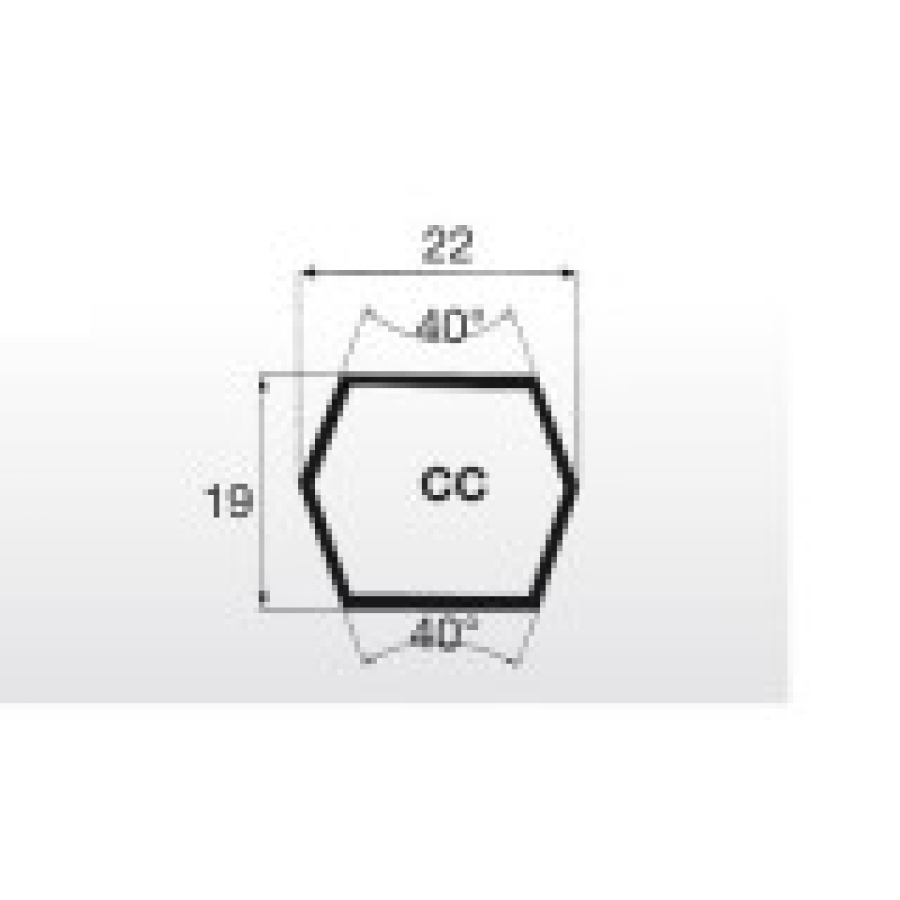 Klínový řemen oboustranný 22x4000 Lw CC153 Esaflex