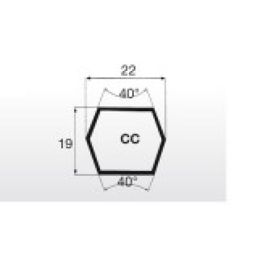 Klínový řemen oboustranný 22x8440 Lw CC330 Esaflex