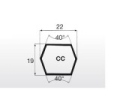 Klínový řemen oboustranný 22x8440 Lw CC330 Esaflex