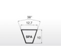 Klínový řemen SPA 1082 Lw - 12,7x1100 La Extra