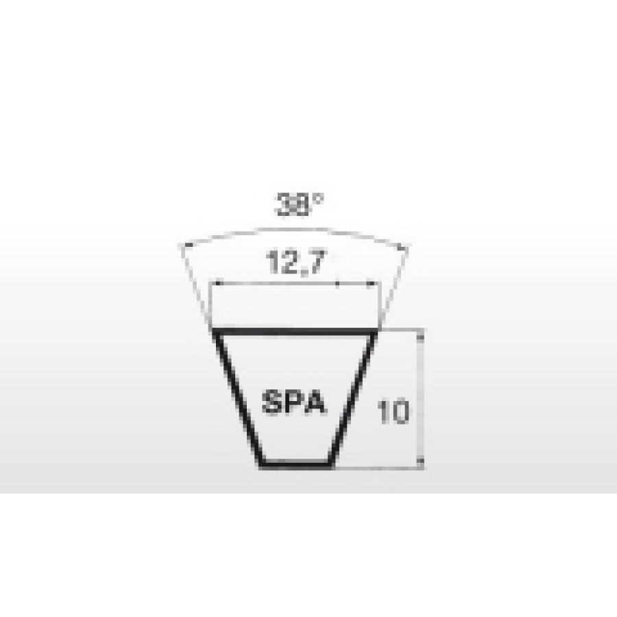 Klínový řemen SPA 1107 Lw - 12,7x1125 La Extra
