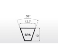 Klínový řemen SPA 1107 Lw - 12,7x1125 La Extra