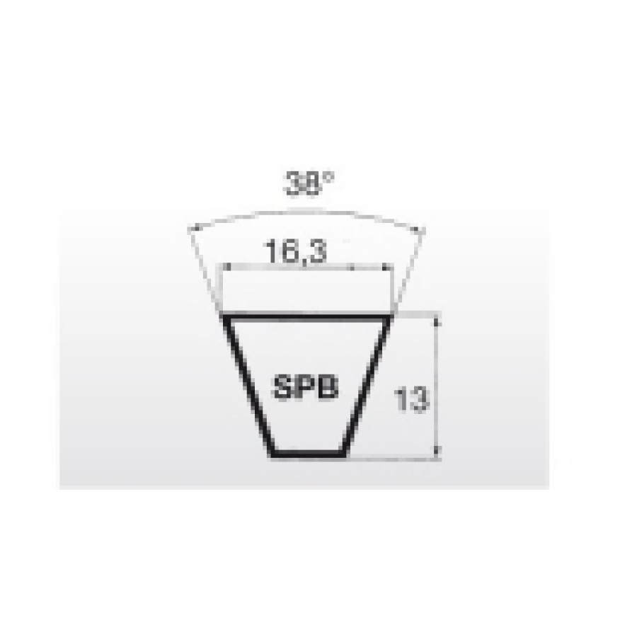 Klínový řemen SPB 3350 Lw - 16,3x3372 La Extra