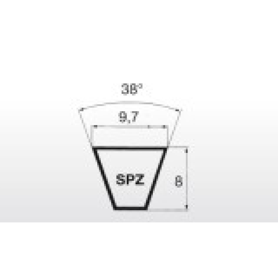 Klínový řemen SPZ 1137 Lw - 9,7x1150 La Extra