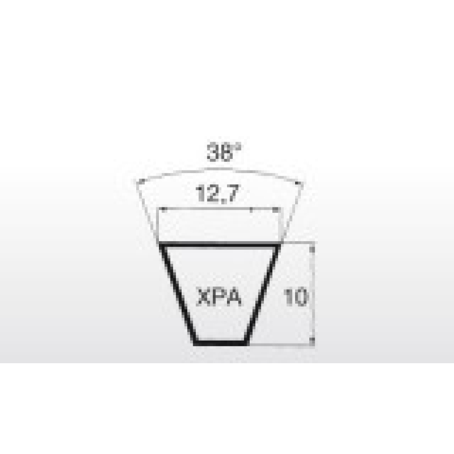 Klínový řemen XPA 4000 Lw - 12,7x4018 La Linea X