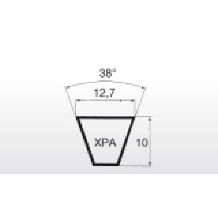 Klínový řemen XPA 832 Lw - 12,7x850 La Linea X