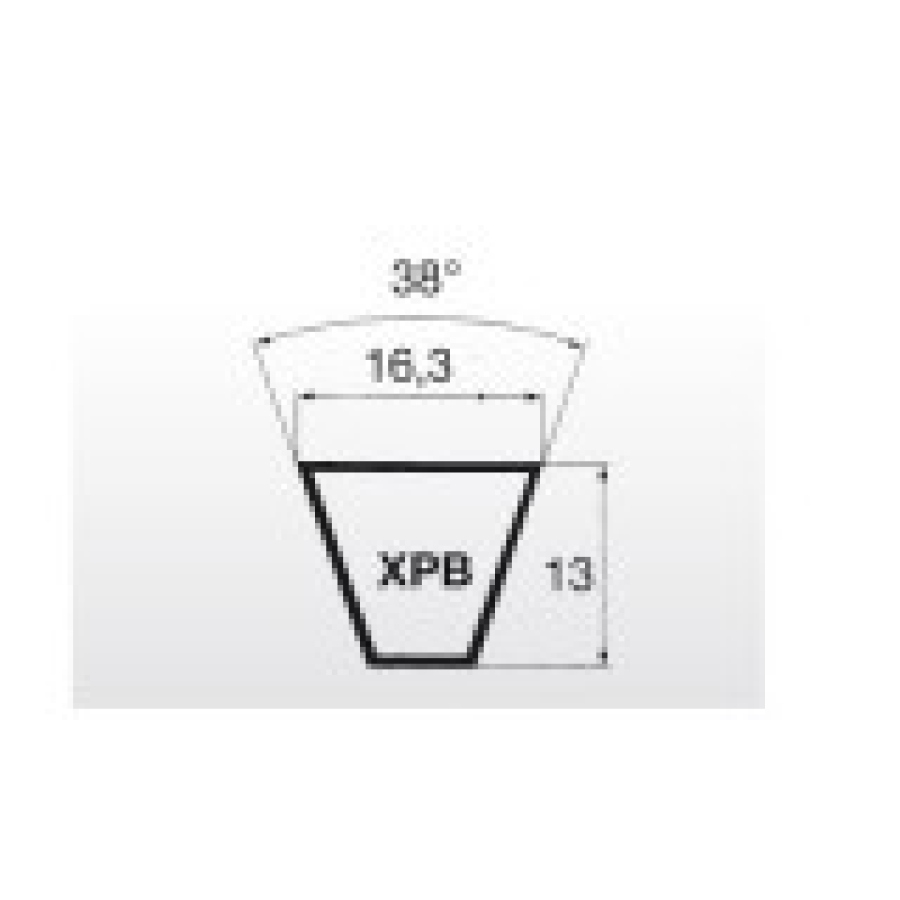 Klínový řemen XPB 3550 Lw - 16,3x3572 La Linea X