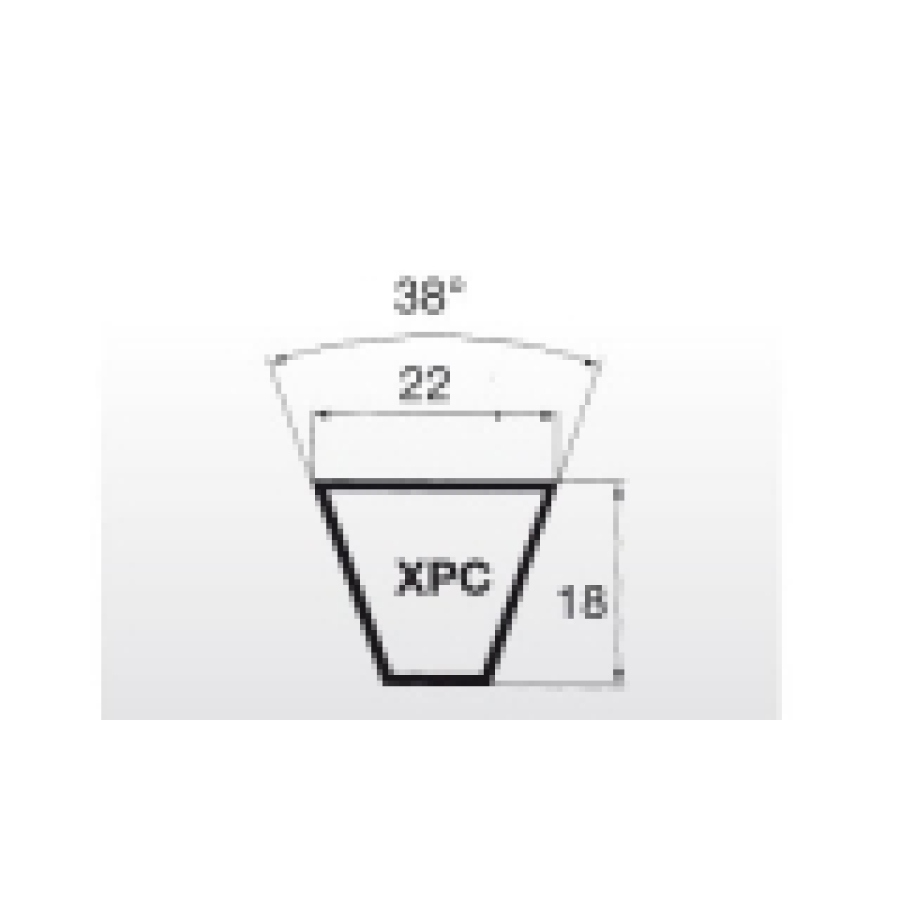 Klínový řemen XPC 3000 Lw - 22x3030 La Linea X