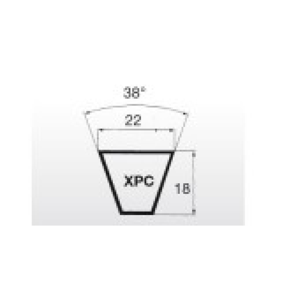 Klínový řemen XPC 3150 Lw - 22x3180 La Linea X