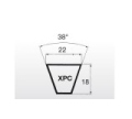 Klínový řemen XPC 3150 Lw - 22x3180 La Linea X