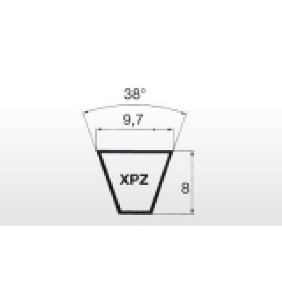 Klínový řemen XPZ 1312 Lw - 9,7x1325 La Linea X