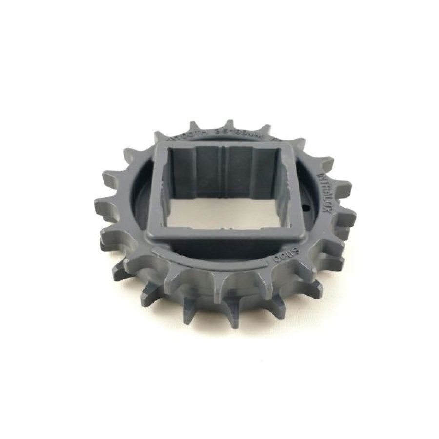 Kolo ozubené Series 1100 89 mm, 18 zubů, EZ TRACKING acetal šedý, hřídel 40x40 mm